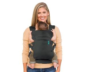 Infantino Mochila Portabebé Flip Convertible 4-en-1 Light & Airy, Cintura Ajustable y Correas de Felpa, Mochilla Portabebés Ergonómica y Cómoda, Fácil de Limpiar, Gris Oscuro