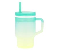 Infantino My 1st Tumbler, 255 ml Taza de Silicona con Boquilla, Pajita y Asa, Taza para Bebé Resistente a Derrames para Llevar a Todas Partes, Botella de Transición Libre de BPA, Limelight