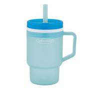 Infantino My 1st Tumbler, Vaso Entrenador de Plástico Resistente de 295 ml con Pajita y Asa, Resistente a Derrames, para Llevar, Vaso de Transición libre de BPA, Moody Blue