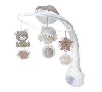 INFANTINO - Móvil Cuna Bebe Musical Proyector 3 in 1 Convertible - Luz Nocturna Infantil y Proyector - Modo Despertador para Simular la Luz del Día - 6 Melodías - 4 Sonidos de la Naturaleza - Gris