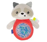 Infantino Seek & Squish Sensory PAL, Mapache de Peluche Interactivo, Peluche Educativo y sensorial, fácil de sostener para bebés