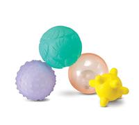 Infantino Set de Pelotas sensoriales Lights & Sounds - Set con Bolas sensoriales de luz y Sonido, 4 Piezas