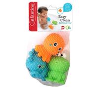 Infantino Suave para agarrar o Hacer gominolas Senso Plug & Squirt Trio - Caballito de mar Pulpo y Rana Desmontable fácil de Limpiar, Multicolor.