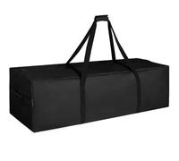 INFANZIA 334L Bolsa de deporte de gran capacidad para hombre y mujer, muy grande bolsa de viaje resistente al agua plegable con cierre de brillo mejorado, sólido y duradero, negro, Negro , 334L,