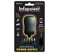 Infapower Cargador Marca Modelo 1000mA 7-Way Universal Power Supply AC/DC Adaptor