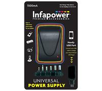 Infapower Cargador Marca Modelo 1500mA 7-Way Universal Power Supply AC/DC Adaptor