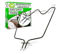 Inferior para Resistencia Horno 1150W 481010551720 C00319574 para Whirlpool