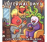Infernal Days Coloring Book: Cute Monster Life Coloring Pages Featuring Funny Devils, Daily Chaos, Cozy Scenes for Teens & Adults to Relax and Enjoy