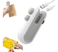 Inferright Mini Bag Sealer with Cutter and Magnet, Portable Snack Plastic Bag Heat Sealing Machine, for Snacks Vegetable Fresh Storage(White,1PC)