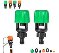 Inferright Mixer Tap Hose Connectors Set, Adjustable Kitchen Tap Hoses Connector, For Most of Kitchen, Quick Fitting for Indoor, Outdoor, Garden (Green B*2)