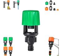 Inferright Mixer Tap Hose Connectors Set, Water Connector Universal Tap to Garden Hose Pipe Connector, for Indoor Outdoor Gardens, Watering Irrigation Tool (Green B*1)