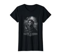 Infierno Dante Alighieri Comedia Poesía Camiseta gráfica económica, Mujer, Negro, S