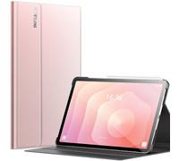 INFILAND Funda para Galaxy Tab S11 2025 De 11 Pulgadas,Cubierta con Soporte Multiángulo Compatible con Samsung Tab S11 5G SM-X736B/ SM-X730 [Activación/Suspensión Automática] (Oro Rosa)