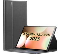 INFILAND Funda para Samsung Galaxy Tab S10 FE Plus 5G, Slim Multi-Angle Stand Cover con soporte S Pen para Galaxy Tab S10 FE+ 13 pulgadas (SM-X620/SM-X626B) 2025 Tablet [Auto Wake/Sleep], negro carbón