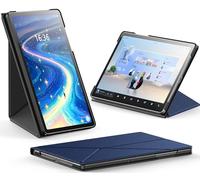 INFILAND Funda tipo libro para Samsung Galaxy Tab A9+/ A9 Plus de 11 pulgadas 2023 SM-X210/X216/X218, soporte plegable con orientación horizontal y vertical, funda para auto encendido y apagado para