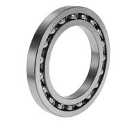 INFINAUTO 16017 Rodamientos De Bolas De Ranura Profunda 3.35" ID 5.12" OD 0.55" W Tipo Abierto Lubricados 1 Pc Rueda Universal Para Coche Scooter Patineta Tono Plateado
