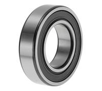 INFINAUTO 6005VV Rodamientos De Bolas De Ranura Profunda 0.98" ID 1.85" OD 0.47" W P4 Doble Sello De Goma Rodamientos Lubricados 1 Pc Coche Tono Plateado, Negro