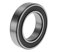 INFINAUTO 6009VV Rodamientos De Bolas De Ranura Profunda 1.77" ID 2.95" OD 0.63" W P4 Doble Sello De Goma Rodamientos Lubricados 1 Pc Coche Tono Plateado, Negro