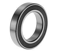 INFINAUTO 6010VV Rodamientos Rígidos De Bolas 50x80x16mm P4 Doble Sello De Goma Rodamientos Lubricados 1 Pc Auto Tonos Plateados Negro