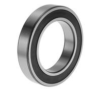 INFINAUTO 6012VV Rodamientos De Bolas De Ranura Profunda 2.36" DI 3.74" DE 0.71" W P4 Doble Sello De Goma Rodamientos Lubricados 1 Pc Coche Tono Plata, Negro