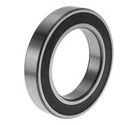 INFINAUTO 6016DDU Rodamientos De Bolas De Ranura Profunda 3.15" ID 4.92" OD 0.87" W P4 Doble Sello De Goma Rodamientos Lubricados 1 Pc Coche Tono Plateado, Negro