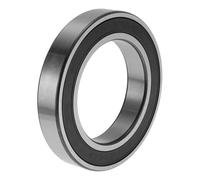 INFINAUTO 6016VV Rodamientos De Bolas De Ranura Profunda 3.15" DI 4.92" DE 0.87" W P4 Doble Sello De Goma Rodamientos Lubricados 1 Pc Coche Tono Plateado, Negro