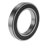 INFINAUTO 6017VV Rodamientos De Bolas De Ranura Profunda 3.35" ID 5.12" OD 0.87" W P4 Doble Sello De Goma Rodamientos Lubricados 1 Pc Coche Tono Plateado, Negro