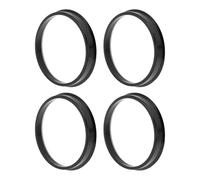 INFINAUTO 72,1mm a 66,6mm Coche Rueda Buje Centrado Anillos Negro Policarbonato Ruedas Central Eje Amortiguador Bujes 4pcs