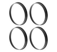 INFINAUTO 72,1mm a 70,6mm Coche Rueda Buje Centrado Anillos Negro Policarbonato Ruedas Central Eje Amortiguador Bujes 4pcs