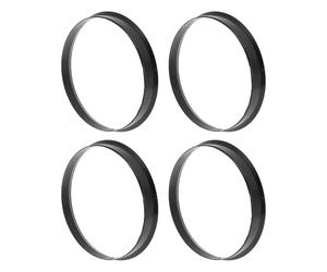 INFINAUTO 72,1mm a 70,6mm Coche Rueda Buje Centrado Anillos Negro Policarbonato Ruedas Central Eje Amortiguador Bujes 4pcs