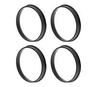 INFINAUTO 72,6mm a 68,1mm Coche Rueda Buje Centrado Anillos Negro Policarbonato Ruedas Central Eje Amortiguador Bujes 4pcs