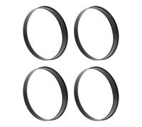 INFINAUTO 73,1mm a 71,1mm Coche Rueda Buje Centrado Anillos Negro Policarbonato Ruedas Central Eje Amortiguador Bujes 4pcs