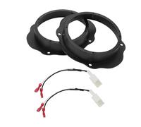 INFINAUTO Anillo Espaciador De Altavoz Adaptador De Altavoz De Agudos Frontal para 6.5 para Ford Focus 2004-2010 Abs Negro Impermeable