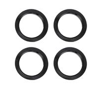 INFINAUTO Anillos Centrales De Buje 57.1mm Id 73.1mm Od Anillos De Buje De Rueda De Coche Abs Plástico Negro 4 pcs