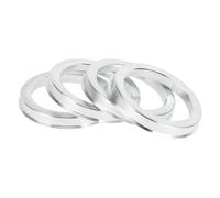 INFINAUTO Anillos Centrales De Buje 57.1mm Id A 72.6mm Od Anillos De Buje De Rueda De Vehículo De Aleación De Aluminio 4 pcs