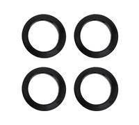 INFINAUTO Anillos Centrales De Cubo 54.1mm Id 73.1mm Od Anillos De Cubo De Rueda De Coche Abs Plástico Negro 4 pcs