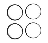 INFINAUTO Anillos Centrales De Cubo 57.1mm Id 67.1mm Od Anillos De Cubo De Rueda De Coche Abs Plástico Negro 4 pcs