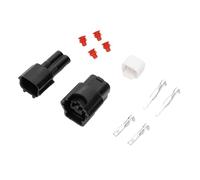 INFINAUTO Conector Impermeable De 2 Pines Para Inyectores De Combustible Conector De Terminal De Cable Macho Y Hembra De La Serie 2.2 Para Nissan Plástico Cobre Negro 1 Juego