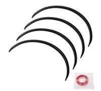 INFINAUTO Fender Flares Delantero Izquierdo Delantero Derecho Trasero Izquierdo Trasero Derecho 4 Pcs Negro-70cm Tiras De Protección para Arcos De Rueda Tiras De Recorte para Arcos De Rueda