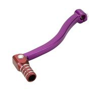 INFINAUTO Palanca De Cambio Plegable Para Moto Para Kayo T6 Pedal De Aleación De Aluminio Brazo De Cambio Palanca Morada Cabeza Roja Con Anillo En Tono Plateado