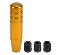 INFINAUTO Pomo De Cambio De Coche 13Cm Universal Para Vehículos Con Cambio Automático Y Manual Con 3 Adaptadores De Aleación De Aluminio En Tono Dorado 1 Juego