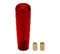 INFINAUTO Pomo De Cambio De Coche 15cm Universal Para Vehículos Con Cambio Automático Y Manual Con 2 Adaptadores Acrílico Rojo 1 Set