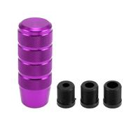 INFINAUTO Pomo De Cambio De Coche Universal De 9.5Cm Para Vehículos Con Cambio Automático Y Manual Con 3 Adaptadores De Aleación De Aluminio Morado 1 Set