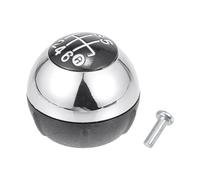 INFINAUTO Pomo De Palanca De Cambios Manual De 6 Velocidades Palanca De Cambios De Caja De Cambios Automática Para Fiat 500 500C 2007-2018 Plástico Cromado Negro 1 Pc