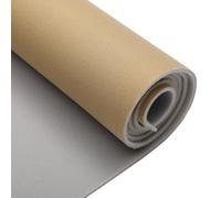 INFINAUTO Tela de Techo 48" L x 19" A para Coche Camión RV SUV Interior Automotriz Bricolaje Reparación de Techo Reemplazo Espuma de Respaldo Tela de Malla Transpirable Marrón