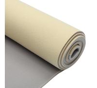 INFINAUTO Tela de Techo 85" L x 60" A para Coche Camión RV SUV Interior Automotriz Recambio de Bricolaje de Reparación de Techo con Espuma de Respaldo de Tela de Malla Transpirable Beige