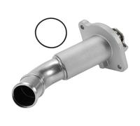 INFINAUTO Termostato Del Coche Ensamblaje De La Vivienda Del Termostato Del Refrigerante No.12620112 Para Chevrolet Trailblazer 4.2L 2002-2009 Aleación De Aluminio Tono Plateado Duradero