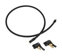 INFINAUTO Tubo De Extensión Para Inflador De Neumáticos 31.50 Pulgadas 7.8mm Id Bomba De Aire Adaptador De Manguera De Extensión De Válvula De Neumático Con Boquilla Aire De Goma Negro