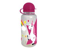 infinite by GEDA LABELS (INFKH) - Botella de agua de unicornio (350 ml, plástico, multicolor, 6,2 x 17 cm, 1 unidad)