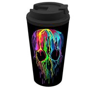infinite by GEDA LABELS (INFKH) Coffee to go - Taza (400 ml), diseño de calavera